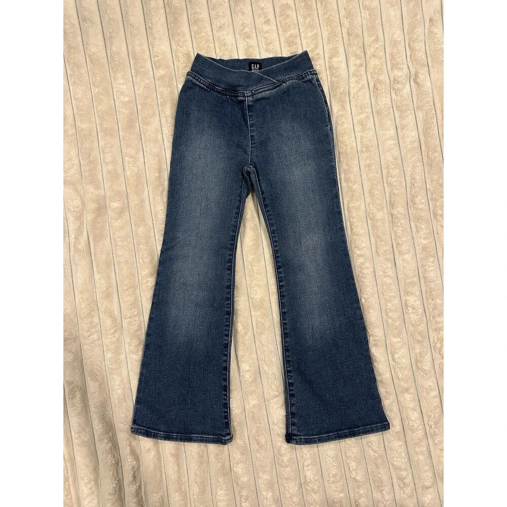 Gap Girls ‘70 Flare Pull-on Denim Jeans Size 6 NWOT